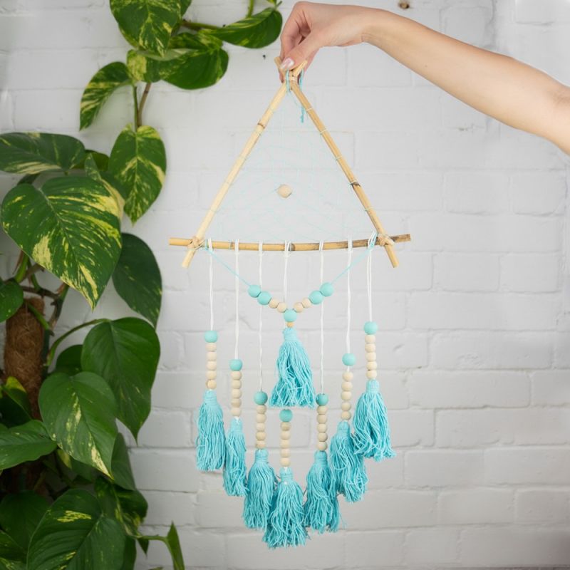 Dream catcher triangle blue