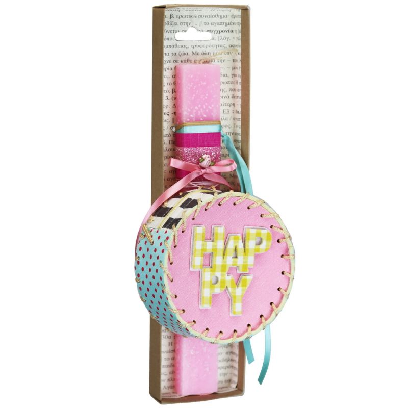 Easter Candle girl round handbag