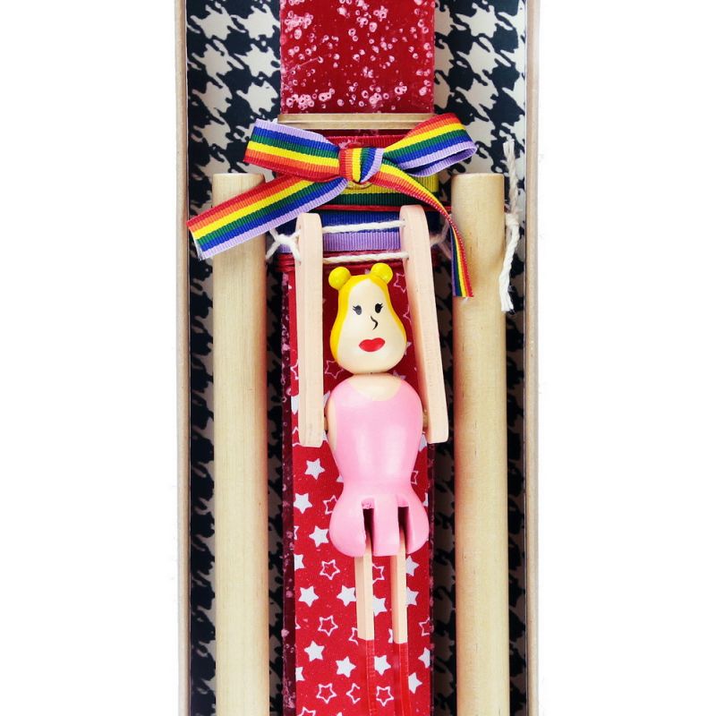 Easter Candle wooden acrobat