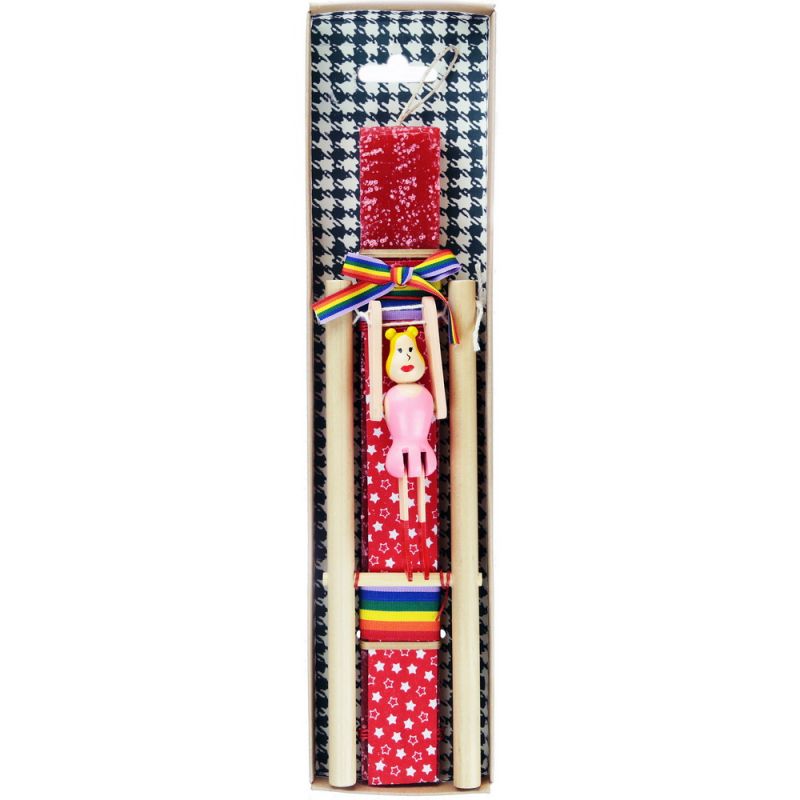 Easter Candle wooden acrobat