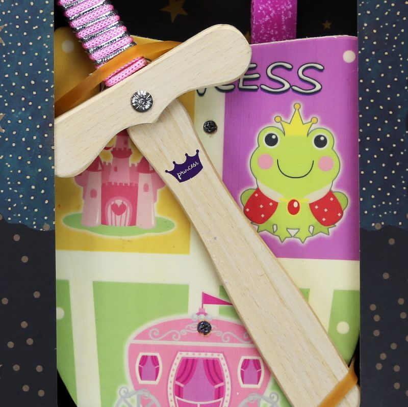 Easter Candle Wooden shield & sword Princess