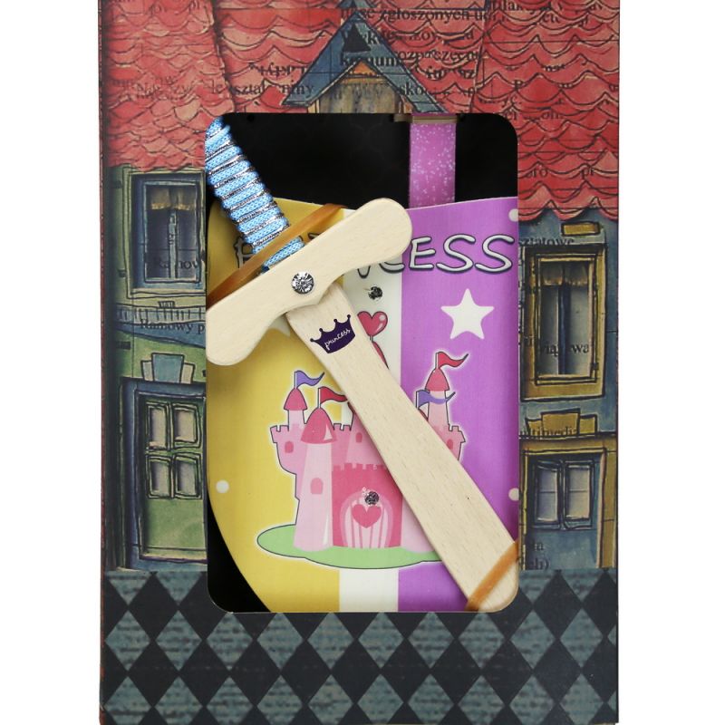 Easter Candle Wooden shield & sword Princess