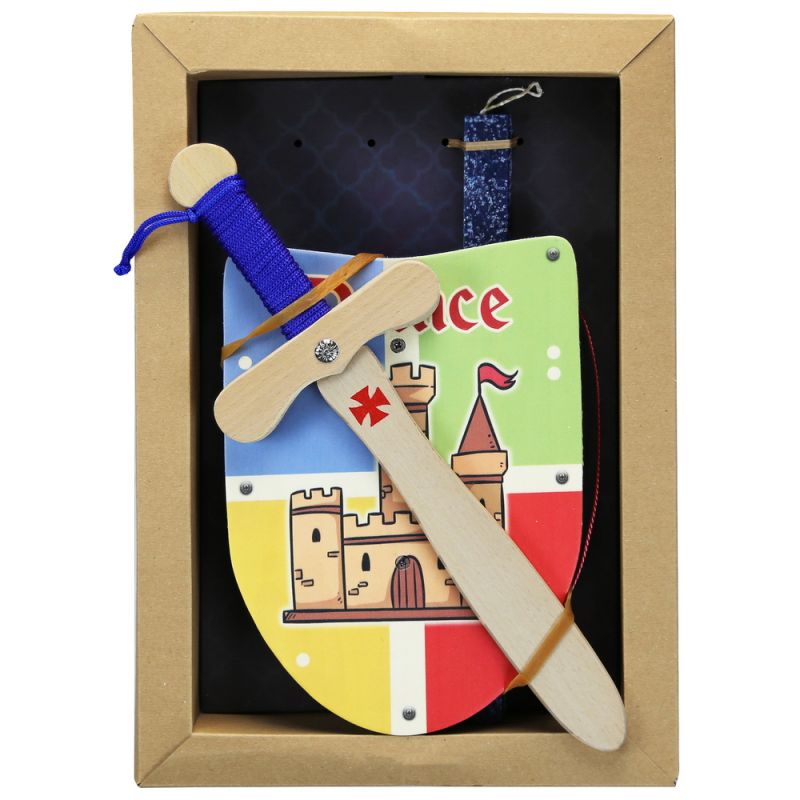 Easter Candle Wooden shield & sword Prince