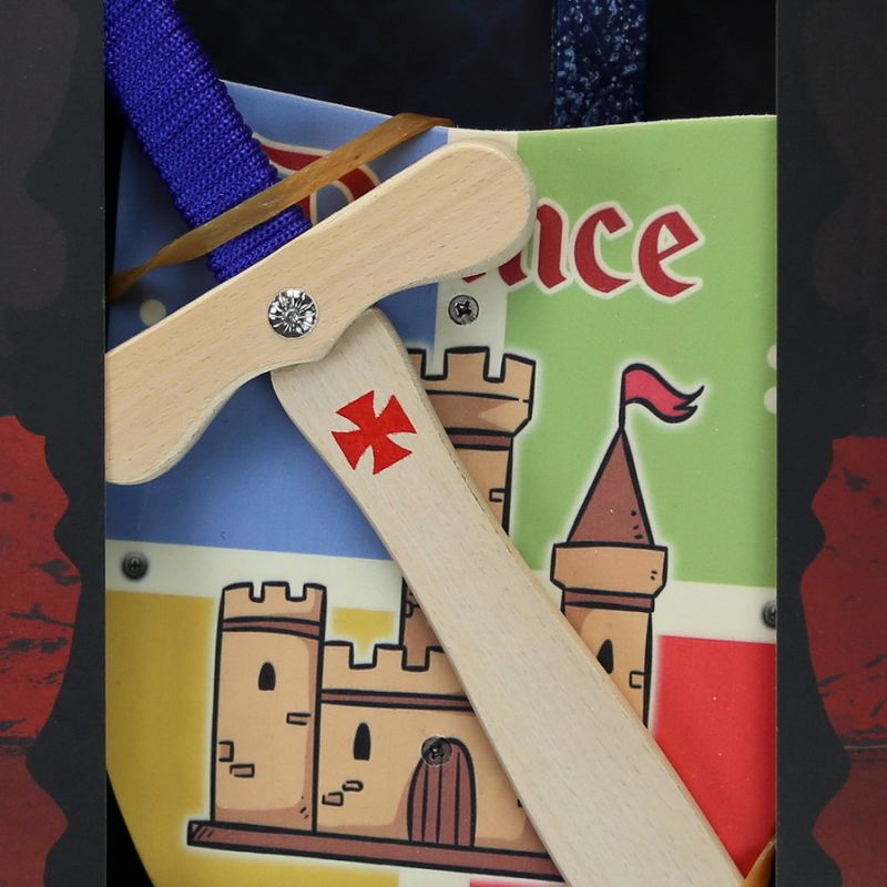 Easter Candle Wooden shield & sword Prince