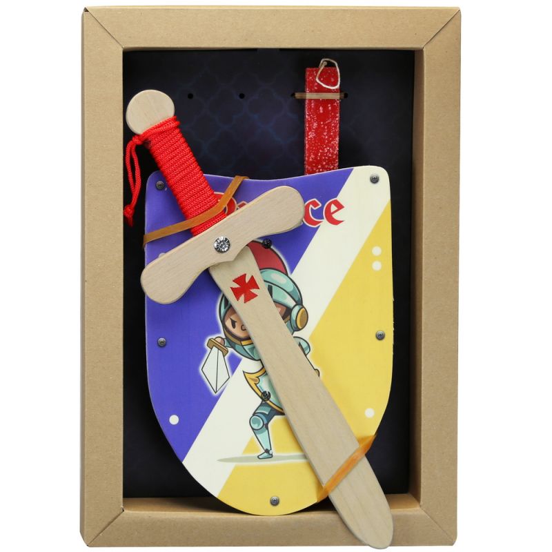 Easter Candle Wooden shield & sword Prince