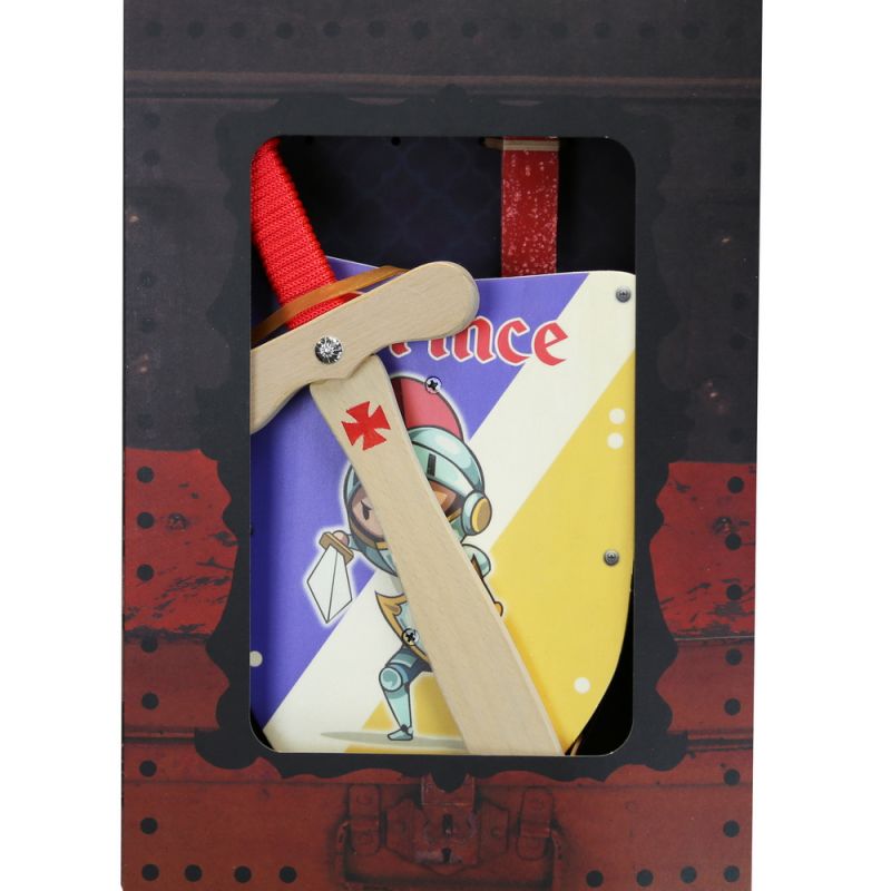 Easter Candle Wooden shield & sword Prince