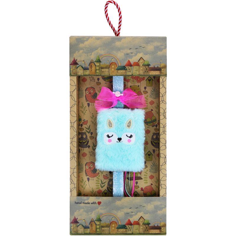 Easter candle with Plush Notebook - Fox