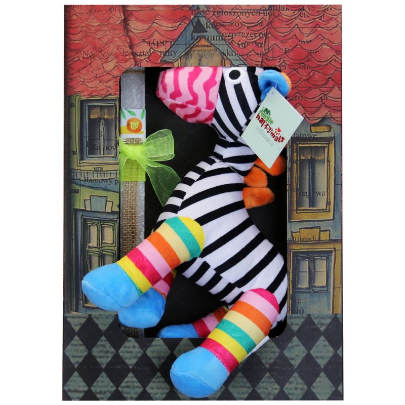 Easter candle with Jungle Plush - Zebra