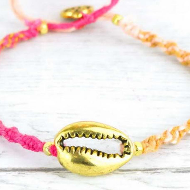 Surf bracelet with charm