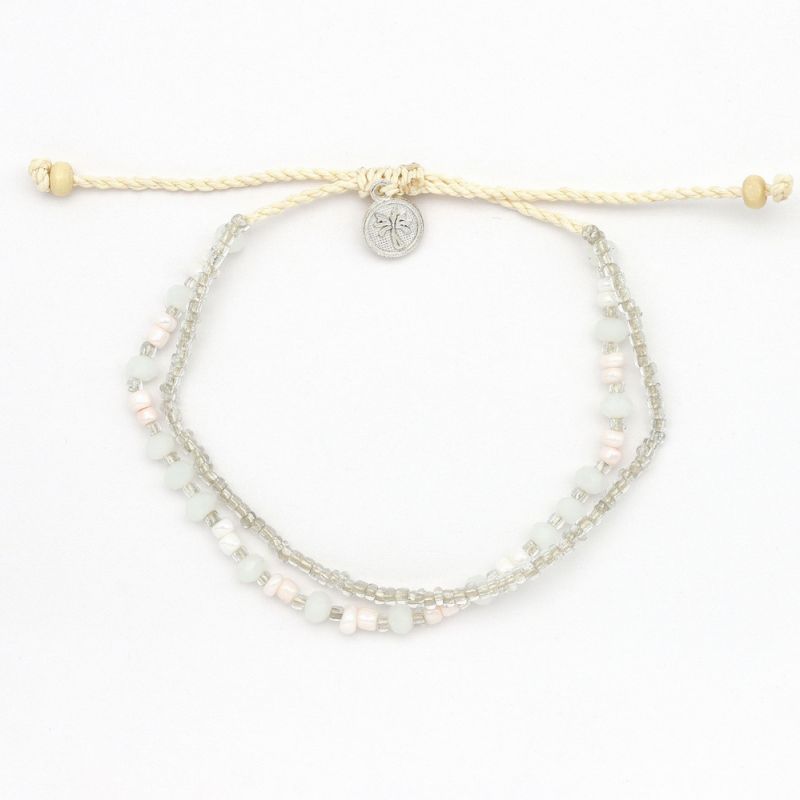 Doubled style beaded bracelet