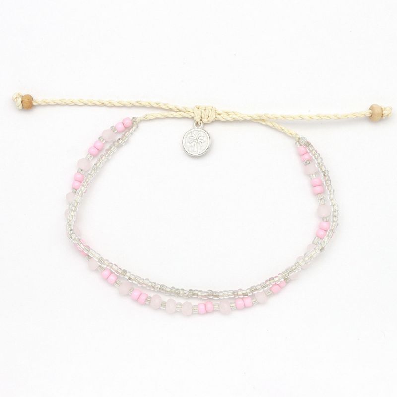 Doubled style beaded bracelet