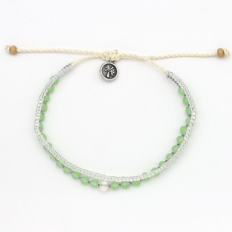 Doubled style beaded bracelet