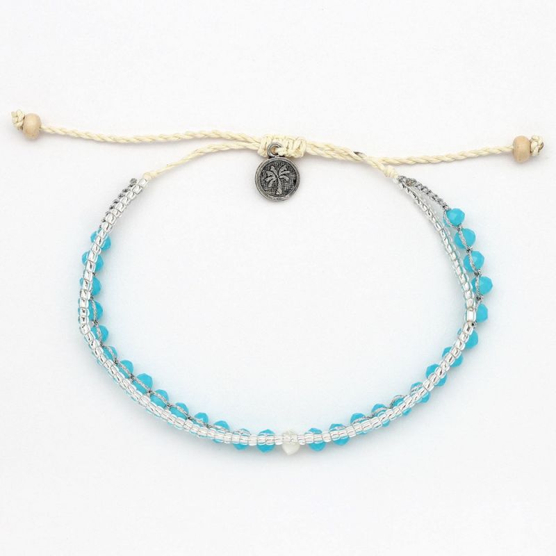 Doubled style beaded bracelet