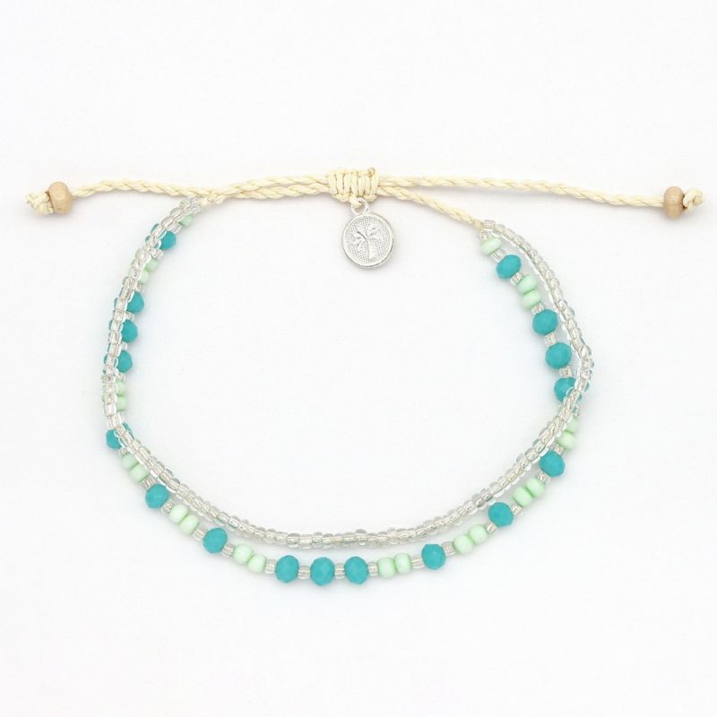 Doubled style beaded bracelet