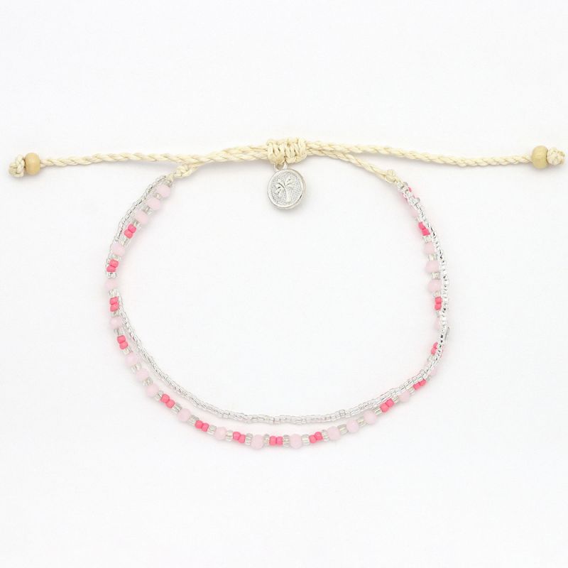 Doubled style beaded bracelet