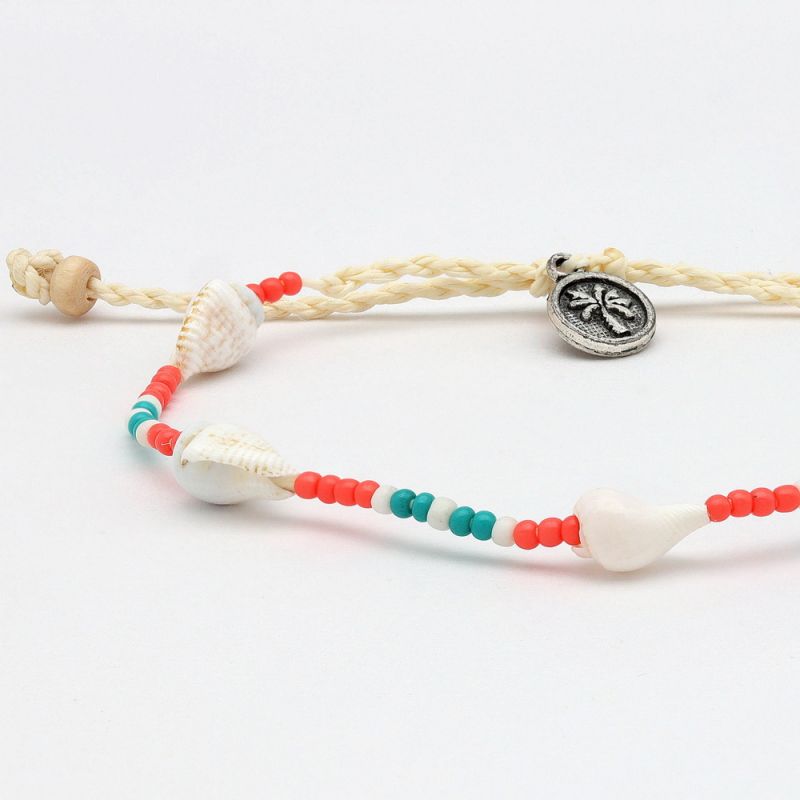 Bead and shell bracelet