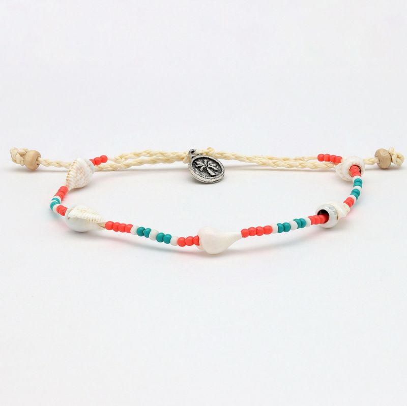 Bead and shell bracelet