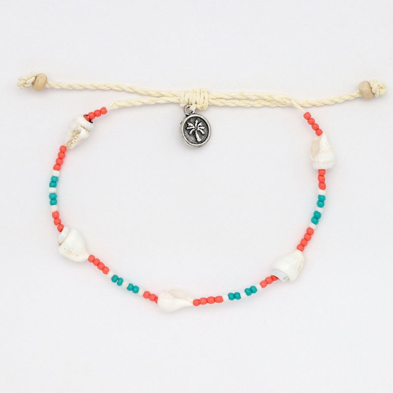 Bead and shell bracelet