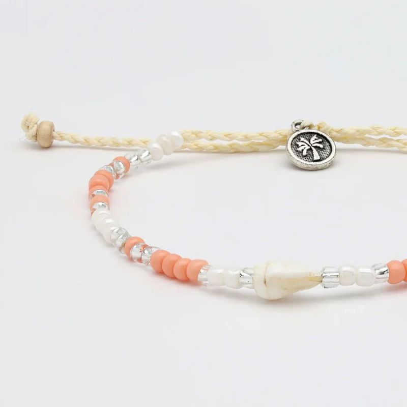 Bead and shell bracelet