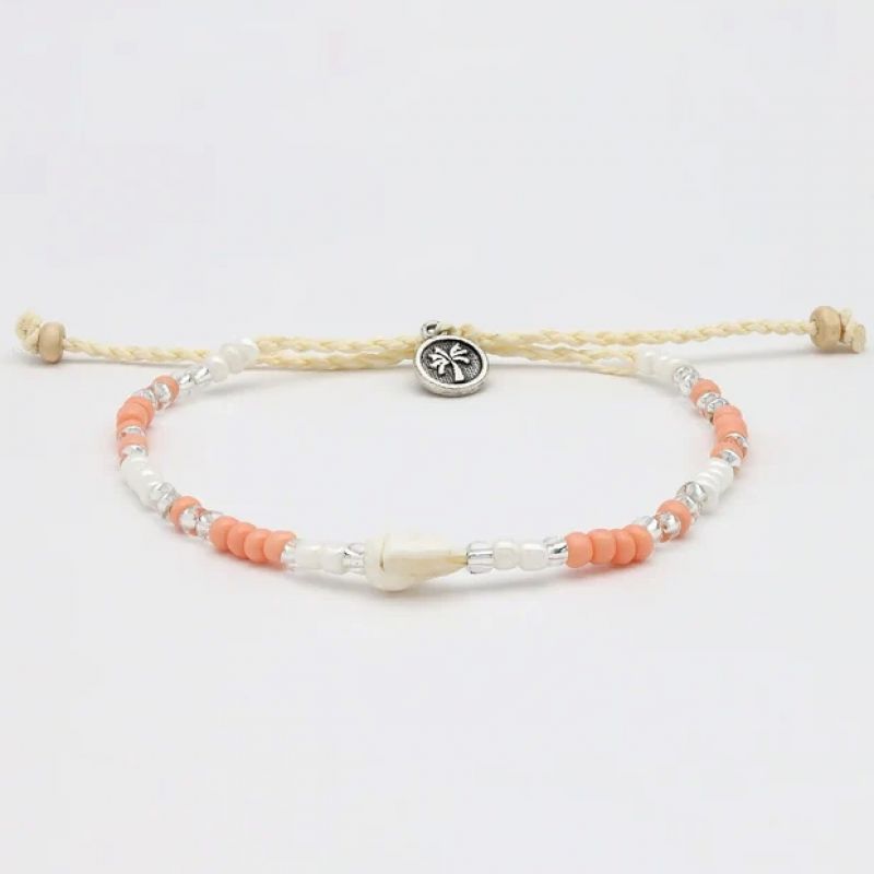 Bead and shell bracelet