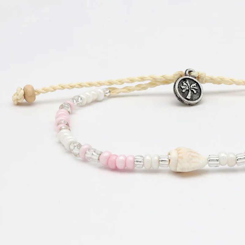 Bead and shell bracelet