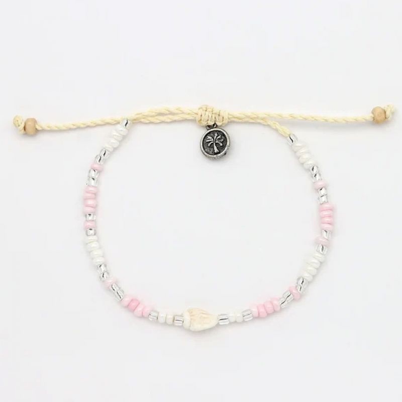 Bead and shell bracelet