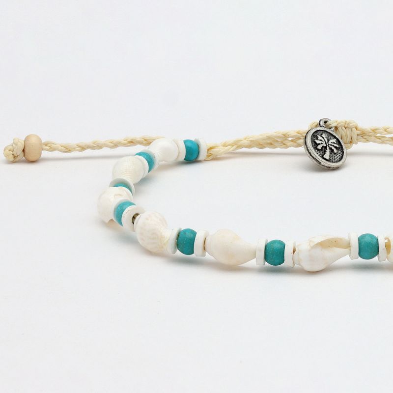 Bead and shell bracelet