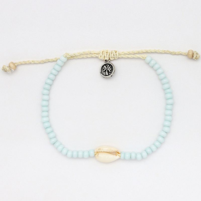 Bead and shell bracelet