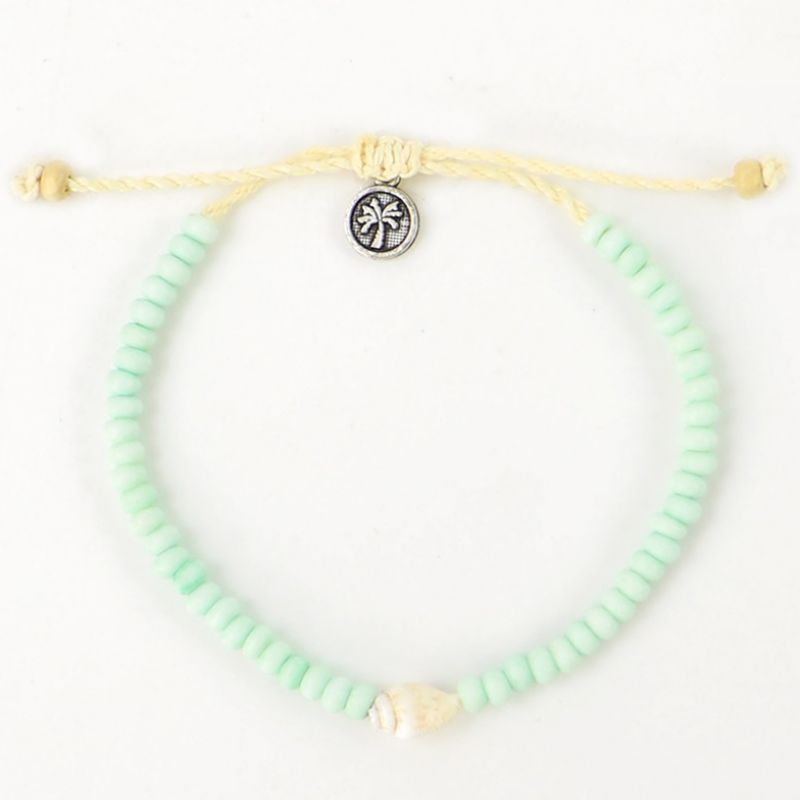 Bead and shell bracelet