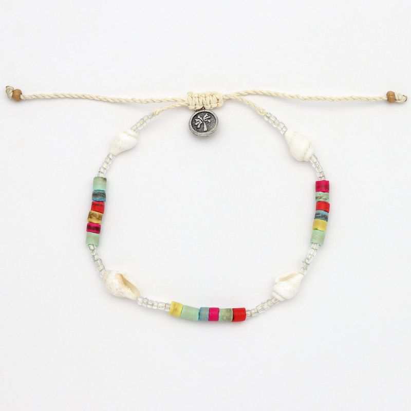 Bead and shell bracelet