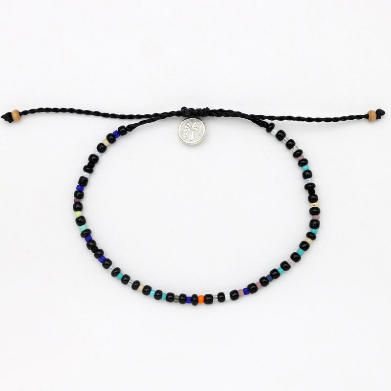 Adjustable beaded bracelet