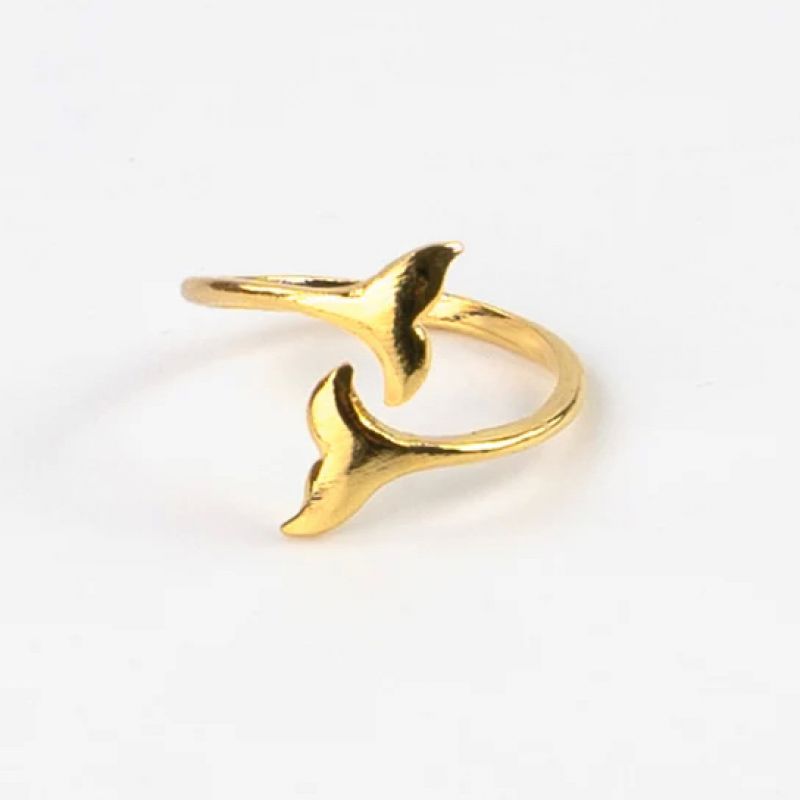 Δακτυλίδι ουρά δελφινιού - χρυσό