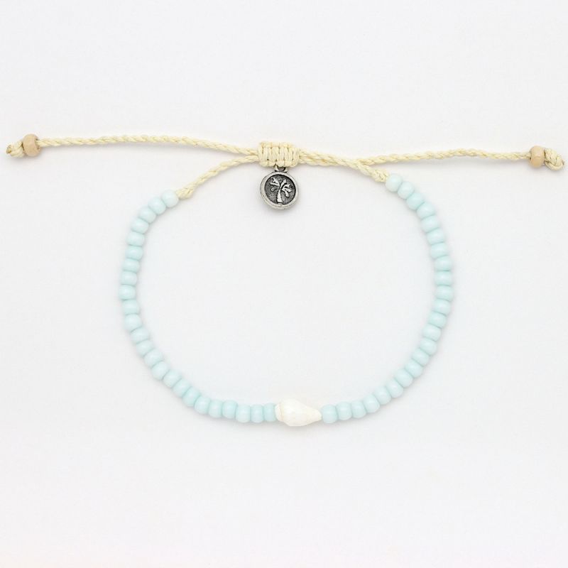 Bead and shell anklet