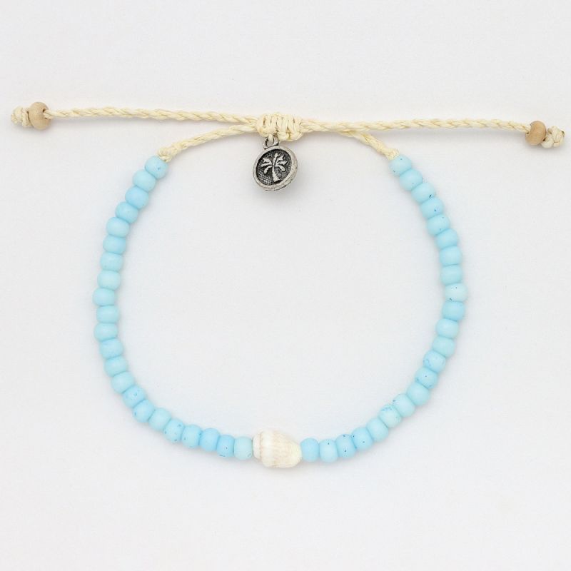 Bead and shell anklet