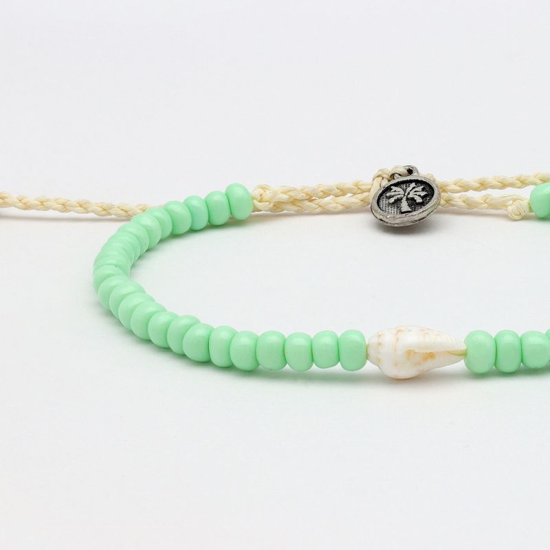 Bead and shell anklet