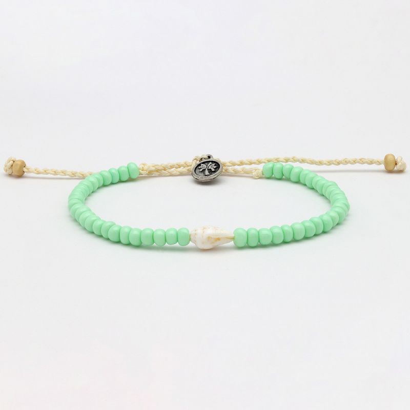 Bead and shell anklet