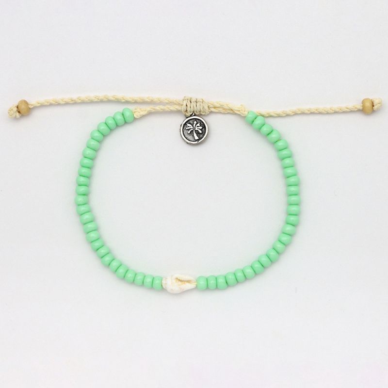 Bead and shell anklet