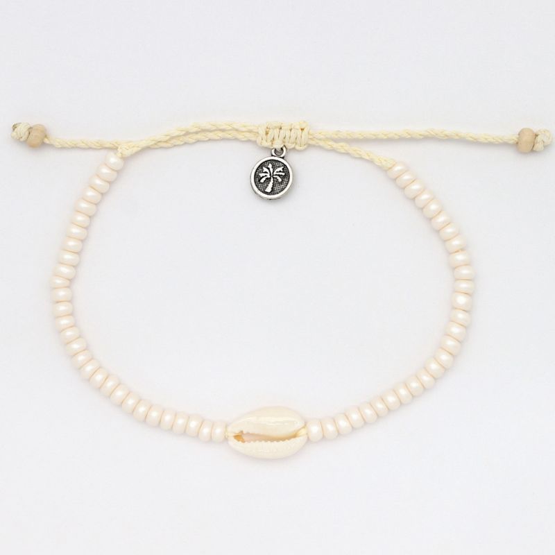 Bead and shell anklet