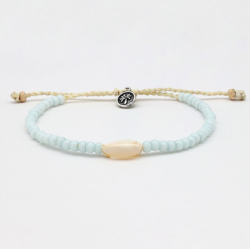 Bead and shell anklet