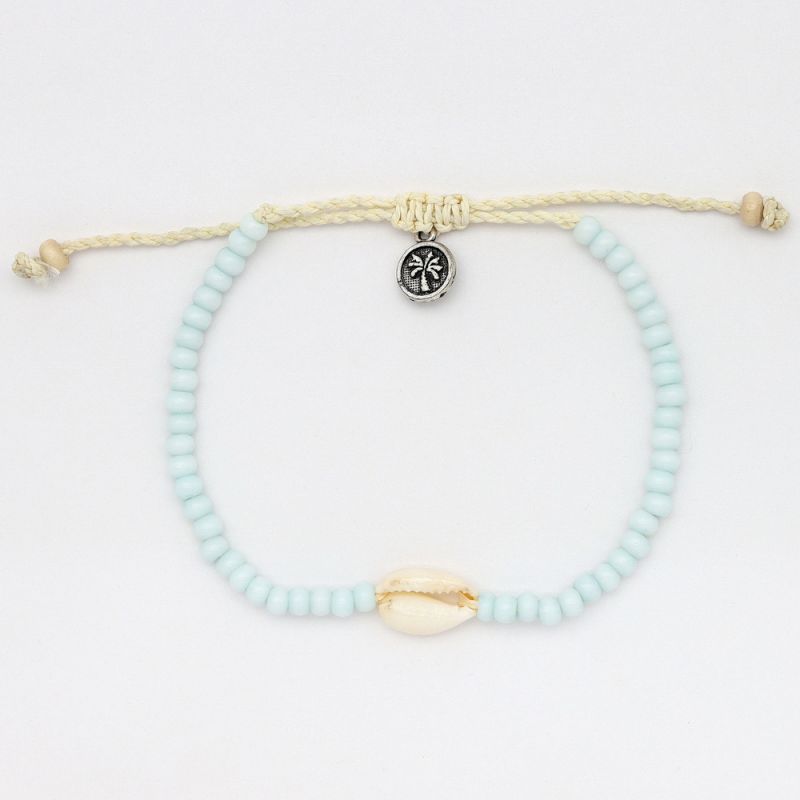 Bead and shell anklet