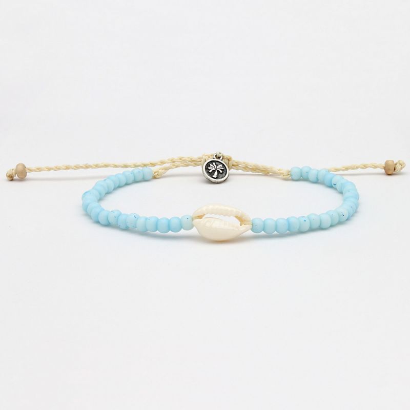 Bead and shell anklet