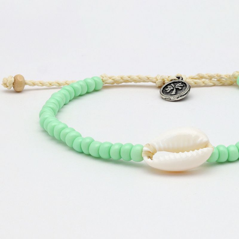 Bead and shell anklet