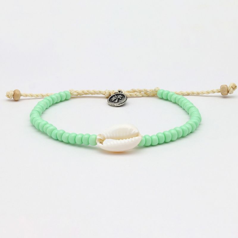 Bead and shell anklet