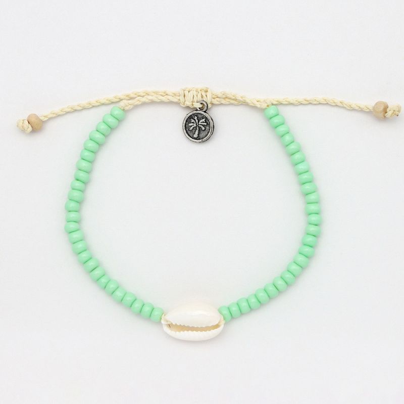 Bead and shell anklet