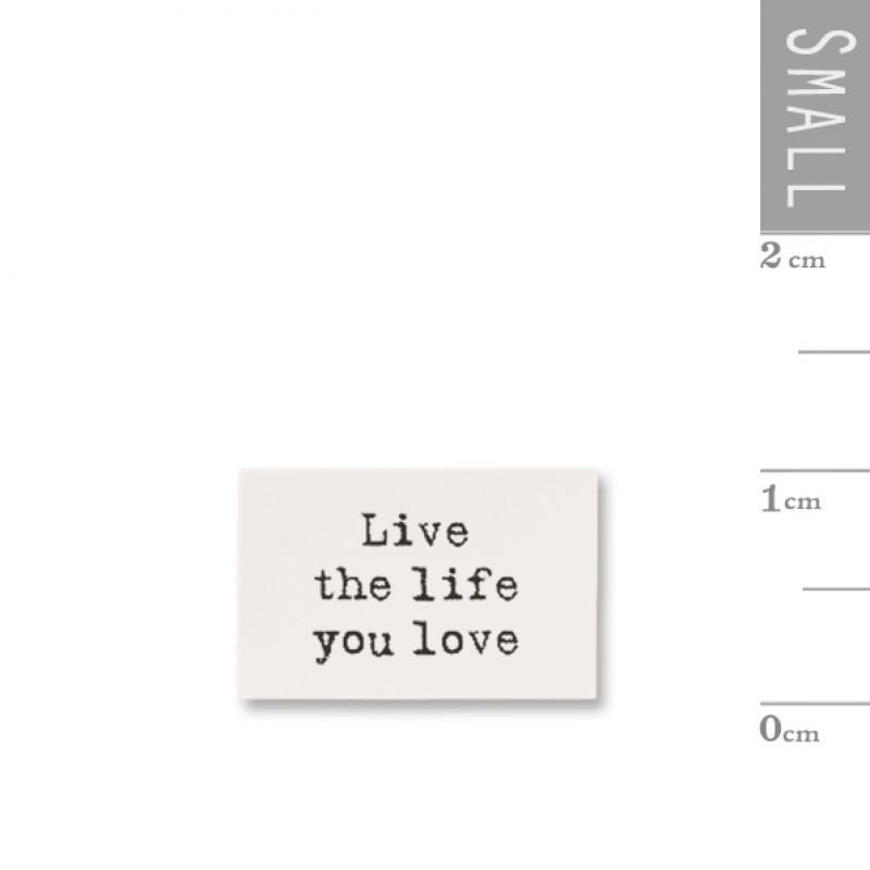 Pack of 10 tiny wood sign-Live the life you love