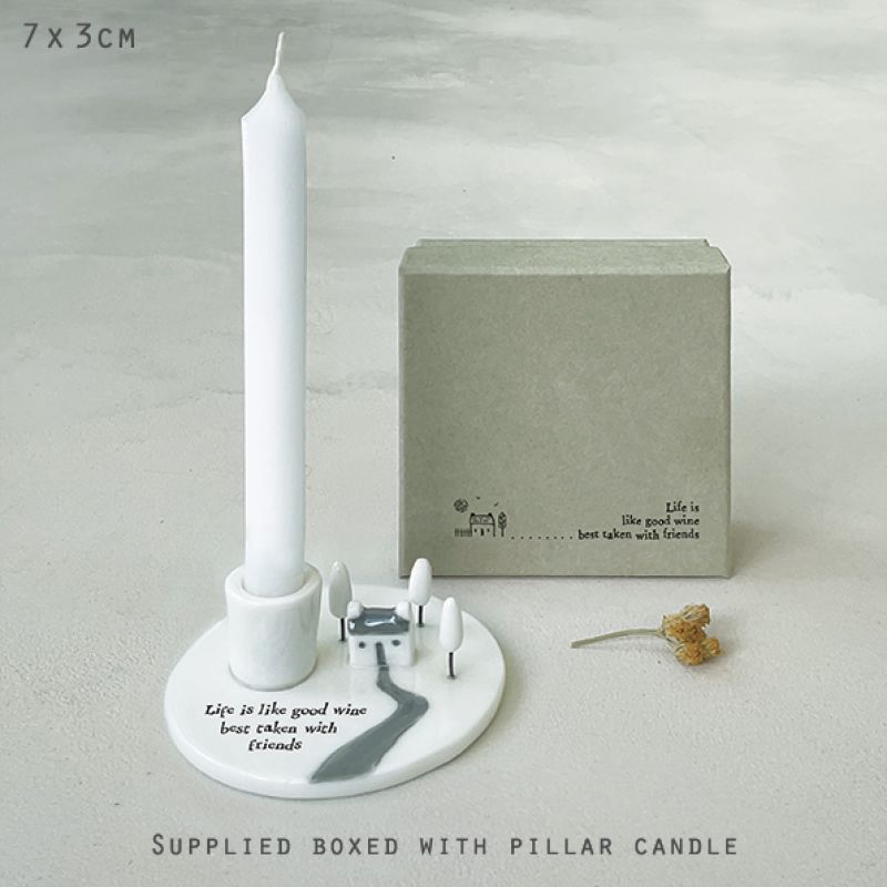 Candle holder-Life is like wine