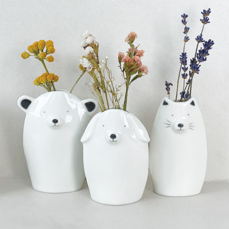 Large animal vase-Bear