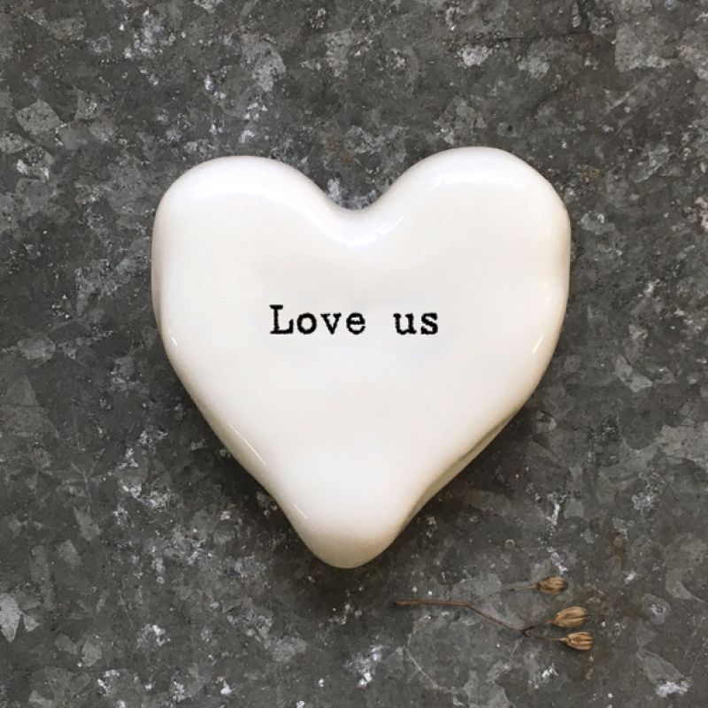 White heart token-Love us