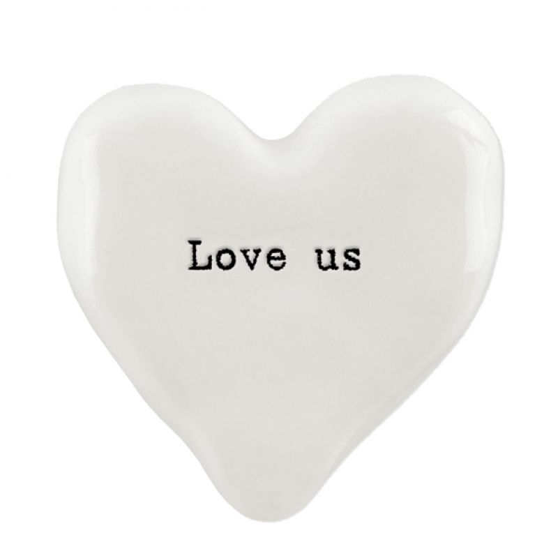 White heart token-Love us