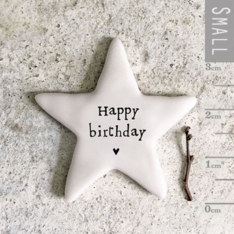 Tiny star token-Happy birthday